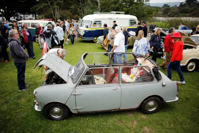 A 1965 Wolseley Hornet is displayed during the Concours d'LeMons in Seaside, California, U.S. August 20, 2016. (Photo by Michael Fiala/Reuters/Courtesy of The Revs Institute)