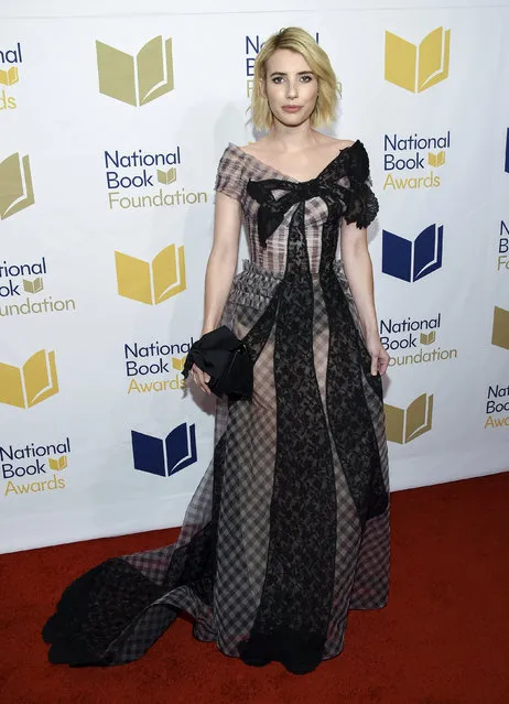 Actress Emma Roberts attends the 68th National Book Awards Ceremony and Benefit Dinner at Cipriani Wall Street on Wednesday, November 15, 2017, in New York. (Photo by Evan Agostini/Invision/AP Photo)