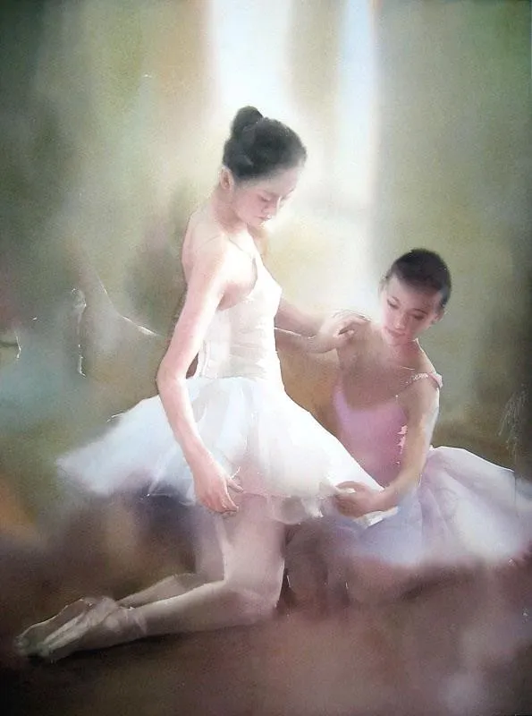 Watercolour by Liu Yi