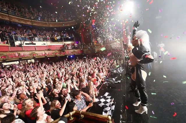 Revellers enjoy the show as The United Kingdolls Perform Live as The Clapham Grand Welcomes Audience Members At Full Capacity As Live Performance Returns on July 26, 2021 in London, England. (Photo by Tim P. Whitby/Getty Images)