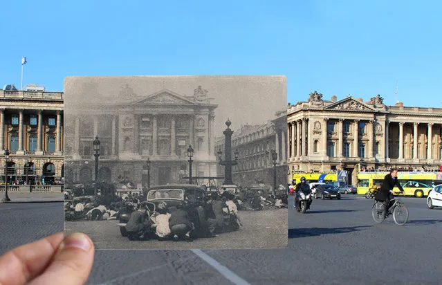 Place de la Concorde in the 1940s. (Photo by Julien Knez/Caters News)