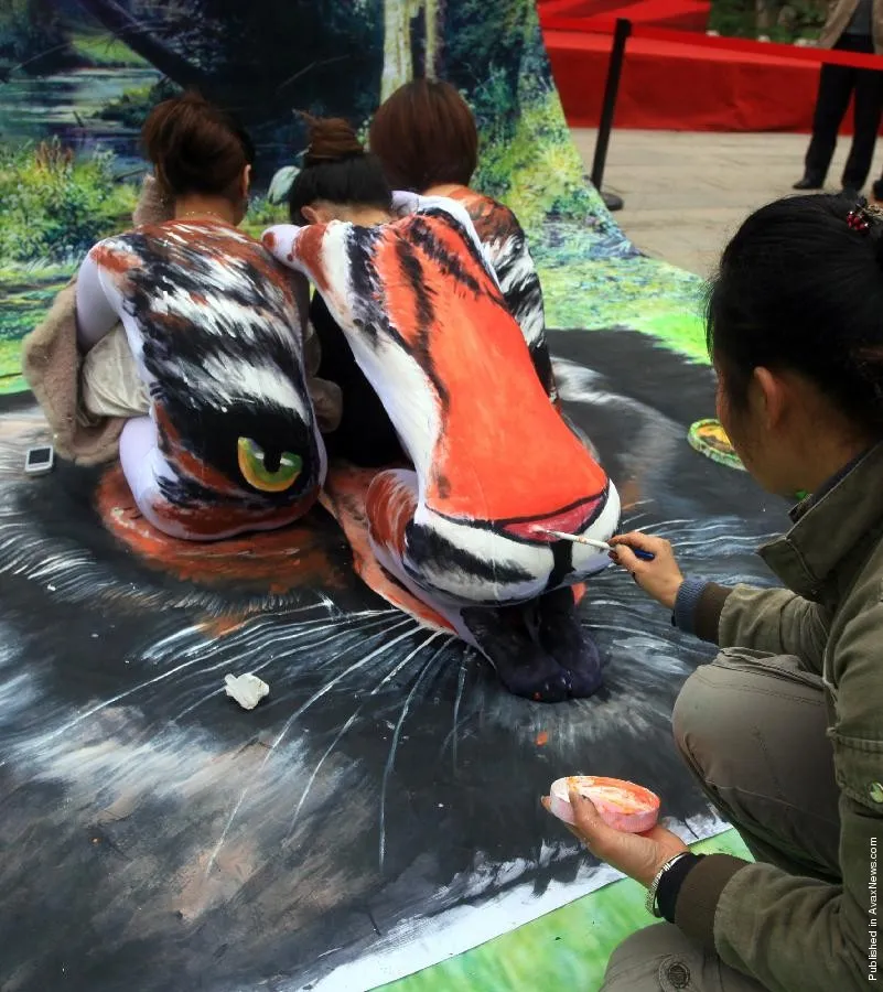 3D Street Painting In Fuzhou