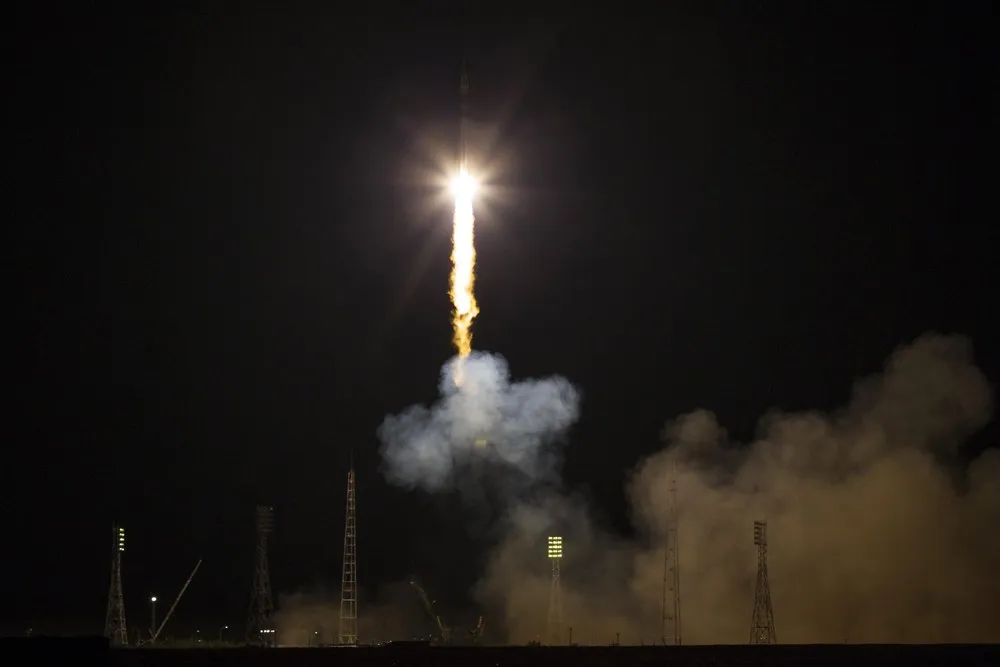 Soyuz Blasts Off
