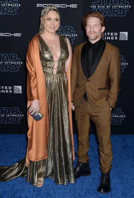 Clare Grant and Seth Green attend the Premiere of Disney's “Star Wars: The Rise Of Skywalker” on December 16, 2019 in Hollywood, California. (Photo by Broadimage/Rex Features/Shutterstock)