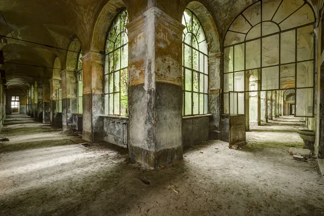 A hallway within an abandoned hospital. (Photo by Thomas Windisch/Caters News)