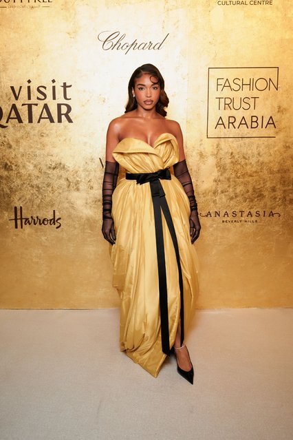 American model Lori Harvey attends Fashion Trust Arabia 2025 Award Ceremony on November 21, 2025 in Doha, Qatar. (Photo by Darren Gerrish/WireImage for Fashion Trust Arabia)