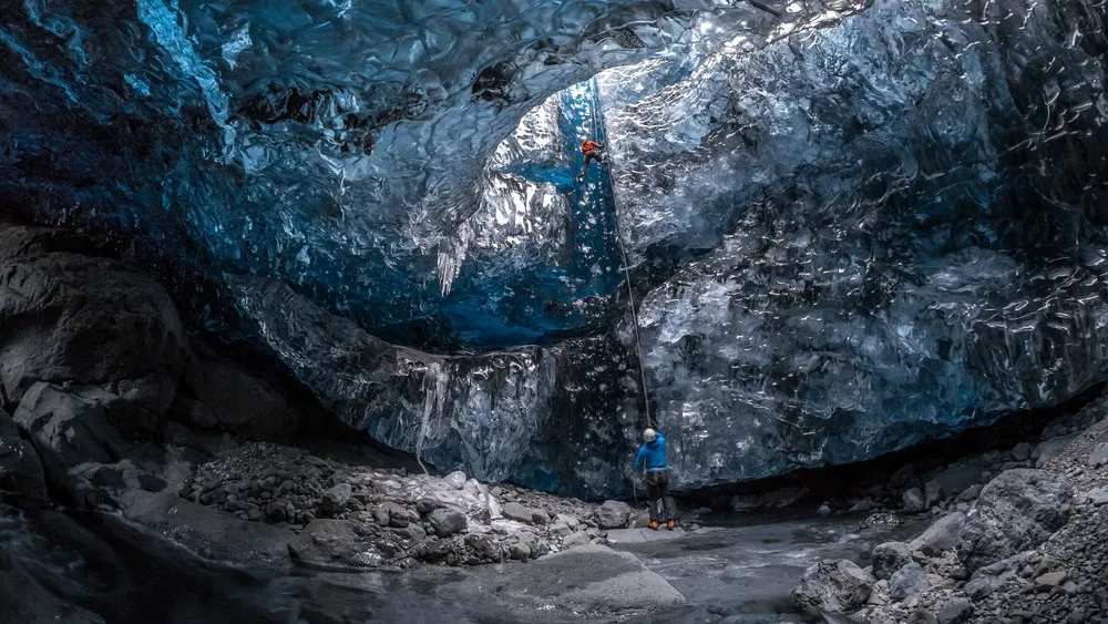 British Tourists inside Europe’s Largest Glacier