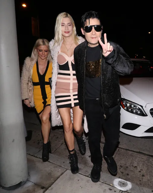 Corey Feldman and Courtney Anne Mitchell are seen on February 14, 2019 in Los Angeles, CA. (Photo by Hollywood To You/Star Max/GC Images)