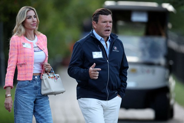Bret Baier, host of Special Report with Bret Baier on Fox News, and Amy Baier during the Allen & Co. Media and Technology Conference in Sun Valley, Idaho, US, on Thursday, July 10, 2025. (Photo by Brendan McDermid
/Reuters)