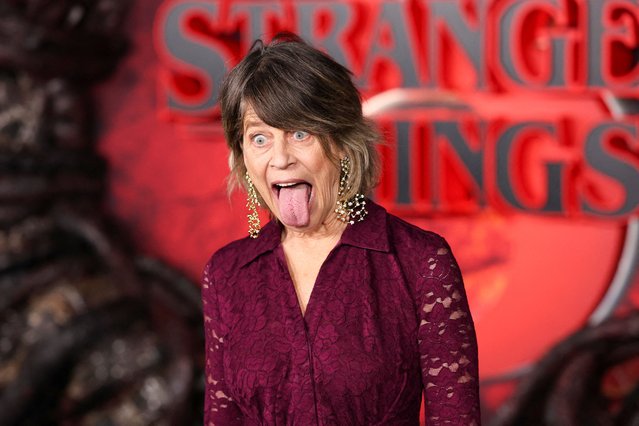 Cast member Linda Hamilton attends the premiere for the final season of the television series “Stranger Things” at the TCL Chinese Theatre in Los Angeles, California, U.S., November 6, 2025. (Photo by Daniel Cole/Reuters)