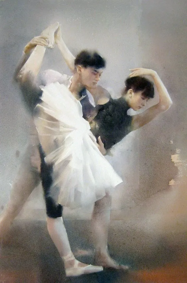 Watercolour by Liu Yi