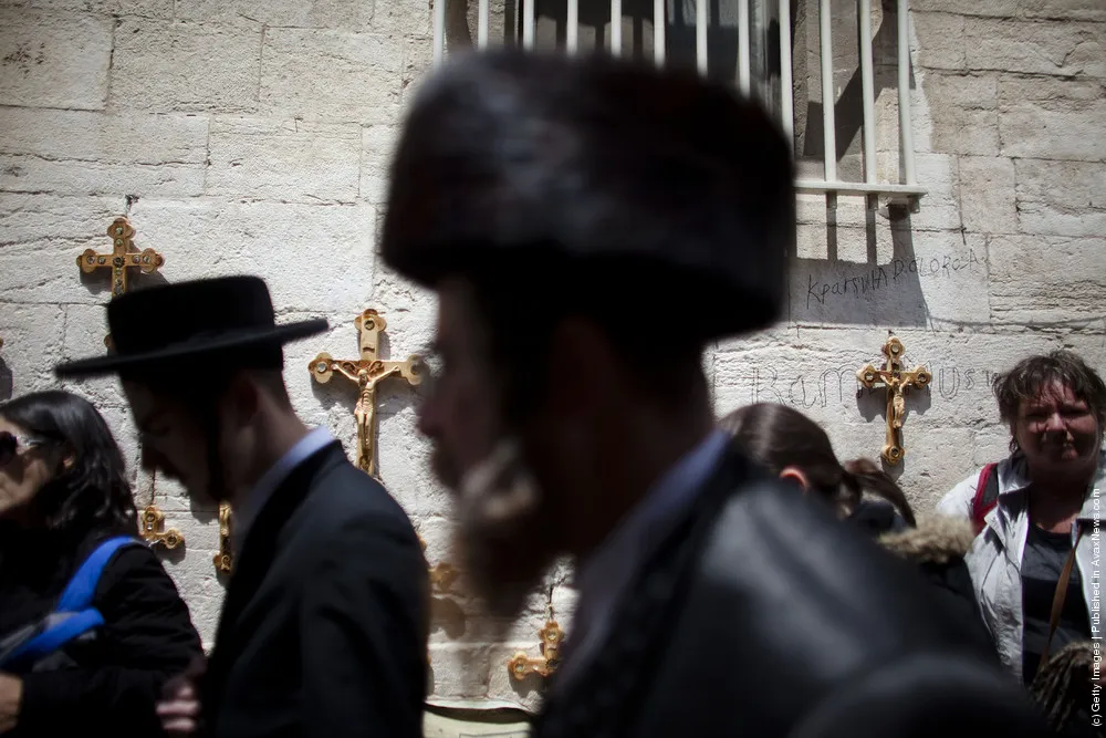 Christians Celebrate Good Friday In Jerusalem