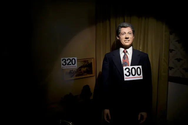 A wax figure of President Bill Clinton is displayed at the Hall of Presidents Museum, which closed in November, during an auction today in Gettysburg, Pennsylvania, U.S. January 14, 2017. (Photo by Mark Makela/Reuters)