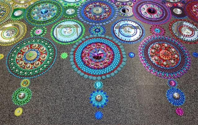 Kaleidoscopic Crystal Floor By Suzan Drummen
