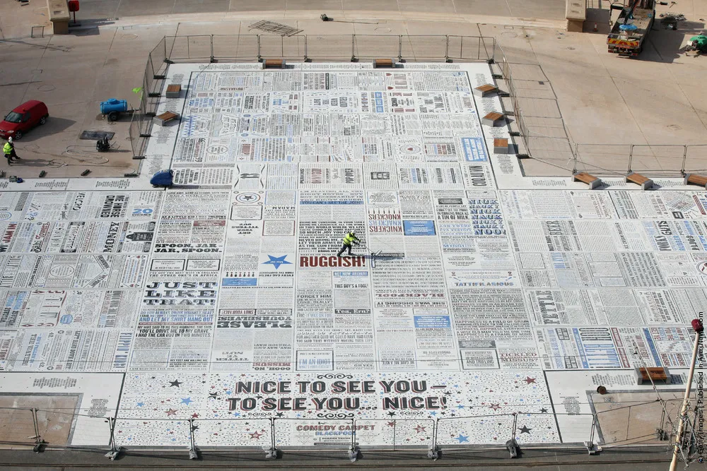 Gordon Young's Comedy Carpet Seen From The Top Of Blackpool Tower