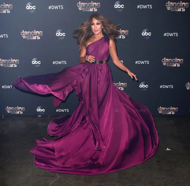 Carrie Ann Inaba poses at “Dancing with the Stars” Season 28 at CBS Television City on October 21, 2019 in Los Angeles, California. (Photo by David Livingston/Getty Images)