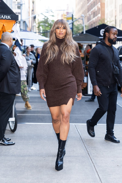 American singer and songwriter Ciara is seen in the Upper East Side on October 28, 2024 in New York City. (Photo by TheStewartofNY/GC Images)