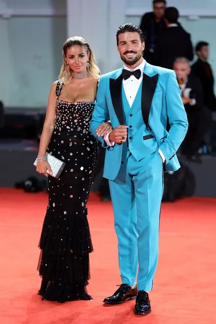 Italian blogger Mariano Di Vaio and social media star Eleonora Brunacci Di Vaio attend “The Whale” & “Filming Italy Best Movie Achievement Award” red carpet at the 79th Venice International Film Festival on September 04, 2022 in Venice, Italy. (Photo by Andreas Rentz/Getty Images)