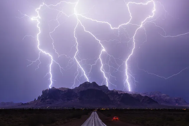 Apache Junction, Ariz., on July 3, 2015. (Photo by Mike Olbinski/Caters News Agency)