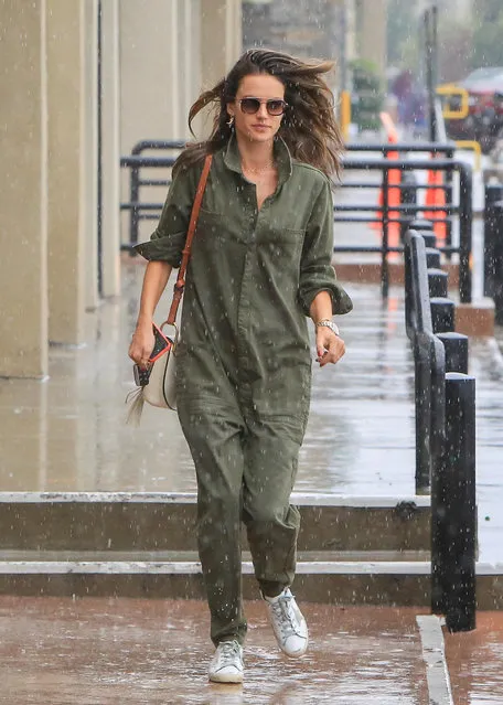 Alessandra Ambrosio spotted out and about in Los Angeles, USA on March 22, 2018. (Photo by BG004/Bauer Griffin LLC)