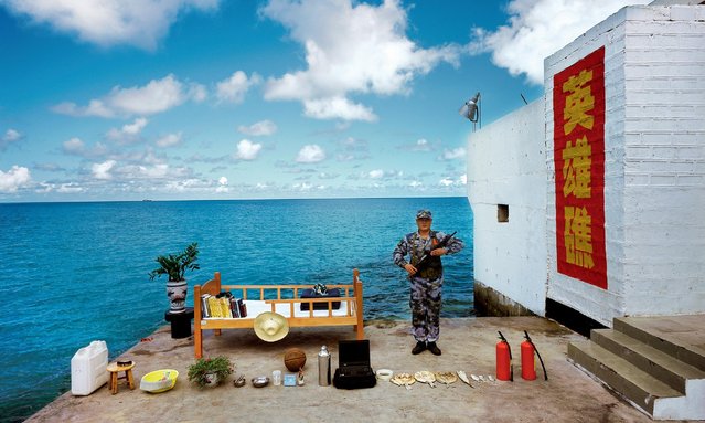 The home of a soldier on Chigua Reef, Nansha Islands, Sansha city, Hainan province. (Photo by Ma Hongjie)