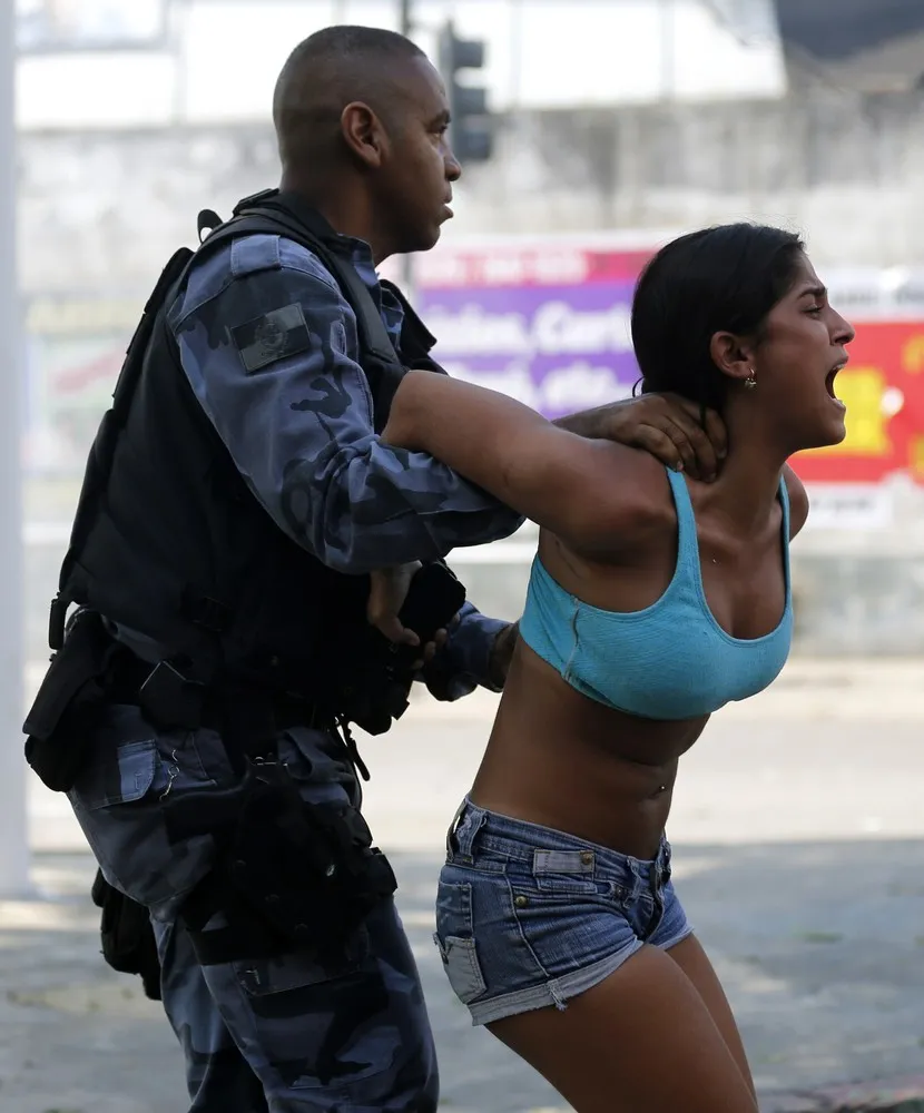 Squatters Clash with Police in Rio