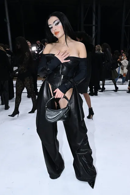 Charli XCX poses on the runway after the Thierry Mugler Haute Couture Spring Summer 2023 show as part of Paris Fashion Week on January 26, 2023 in Paris, France. (Photo by Stephane Cardinale – Corbis/Corbis via Getty Images)