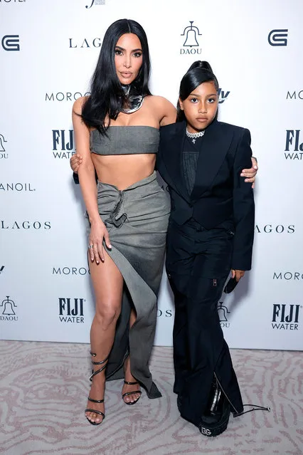 (L-R) American socialite Kim Kardashian and North West attend The Daily Front Row's Seventh Annual Fashion Los Angeles Awards at The Beverly Hills Hotel on April 23, 2023 in Beverly Hills, California. (Photo by Stefanie Keenan/Getty Images for Daily Front Row)
