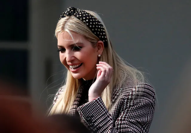 Ivanka Trump, the daughter of President Donald Trump, arrives for a ceremony to pardon the National Thanksgiving Turkey in the Rose Garden of the White House in Washington, Tuesday, November 20, 2018. (Photo by Jonathan Ernst/Reuters)