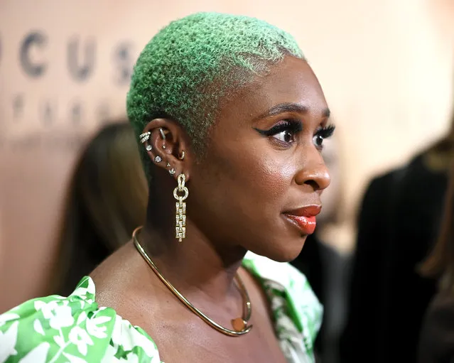 Actress Cynthia Erivo attends the Washington, DC premiere of “Harriet” at the Smithsonian National Museum Of African American History on October 22, 2019 in Washington, DC. (Photo by Shannon Finney/Getty Images)