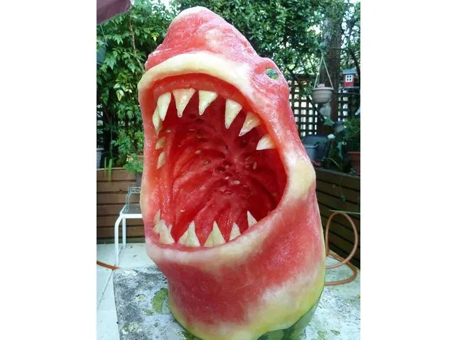 Watermelons are one of the sweetest parts of summer, but there’s no reason not to have some fun with them before you start eating. Artist Clive Cooper of Sparksfly Design saw beauty in the rinds and got to work carving sculptures out of the fruit before digging in.