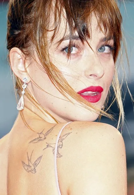 Actress Dakota Johnson attends the red carpet event for the movie “Black Mass” at the 72nd Venice Film Festival in northern Italy September 4, 2015”. (Photo by Stefano Rellandini/Reuters)
