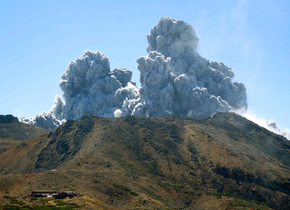 Volcano Erupts in Japan