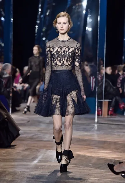 A model walks the runway during the Christian Dior Spring Summer 2016 show as part of Paris Fashion Week on January 25, 2016 in Paris, France. (Photo by Pascal Le Segretain/Getty Images)