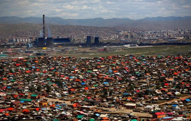 An area known as a ger district is seen in Ulaanbaatar, Mongolia June 28, 2013. (Photo by Carlos Barria/Reuters)