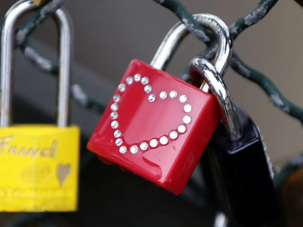 The “Love Lock” Bridge in Paris