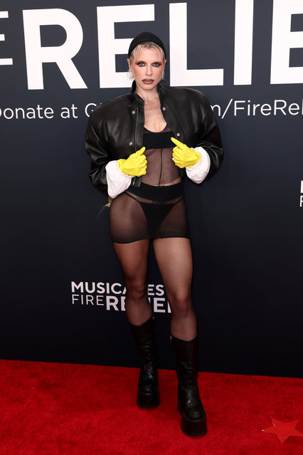 Italian-American actress and model Julia Fox attends the 67th Annual GRAMMY Awards on February 02, 2025 in Los Angeles, California. (Photo by Matt Winkelmeyer/Getty Images for The Recording Academy)