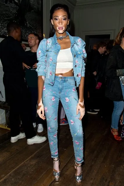 Winnie Harlow attends the launch of i-D's 'The Female Gaze' issue hosted by Holly Schkleton and Adwoa Aboah during London Fashion Week Spring Summer 2017 on September 18, 2016 in London, England. (Photo by David M. Benett/Dave Benett/Getty Images for i-D)