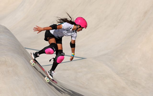 Arisa Trew of Team Australia competes during the Women's Park Final on day eleven of the Olympic Games Paris 2024 at Place de la Concorde on August 06, 2024 in Paris, France. (Photo by Julian Finney/Getty Images)
