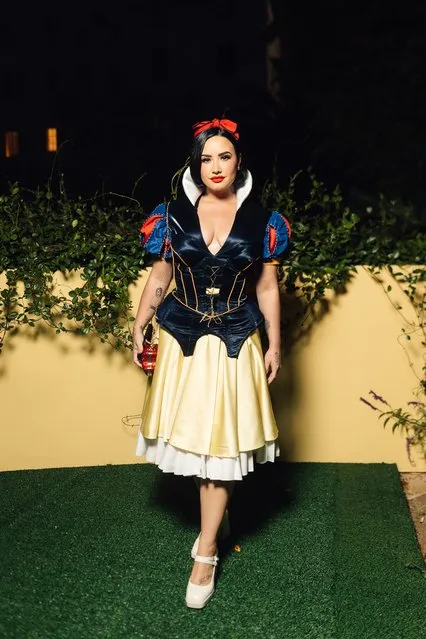 American singer Demi Lovato at the annual Vas Morgan and Michael Braun's Halloween Party on October 28, 2023 in Los Angeles, California. (Photo by Splash News and Pictures)