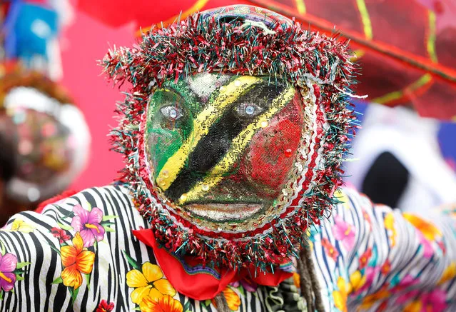 A fan at the ICC Cricket World Cup match between West Indies and Bangladesh in Taunton, England on June 17, 2019. (Photo by Paul Childs/Action Images via Reuters)