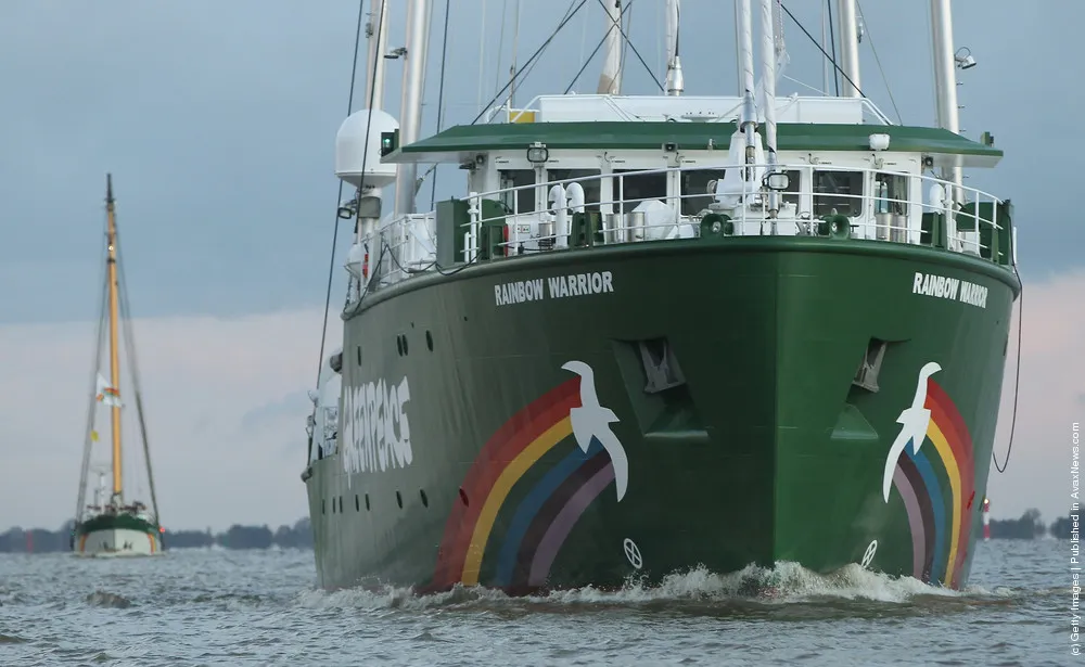 New Rainbow Warrior III Arrives At Hamburg Port