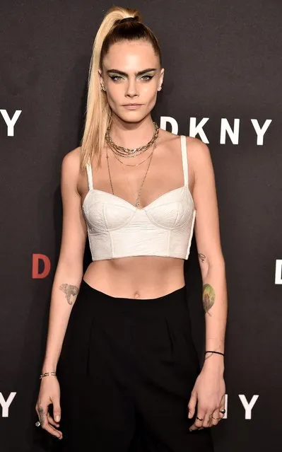 Cara Delevingne attends the DKNY 30th Anniversary party at St. Ann's Warehouse on September 09, 2019 in New York City. (Photo by Steven Ferdman/Getty Images)