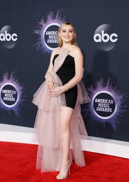 Meg Donnelly arrives at the 2019 American Music Awards at Microsoft Theater on November 24, 2019 in Los Angeles, California. (Photo by Danny Moloshok/Reuters)
