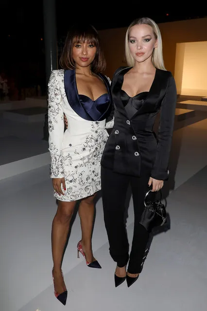 Kat Graham and Dove Cameron attend the Ralph & Russo Haute Couture Spring/Summer 2020 show as part of Paris Fashion Week on January 20, 2020 in Paris, France. (Photo by Pierre Suu/Getty Images)