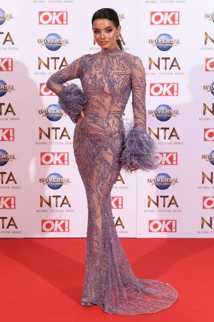 UK Love Island star Maura Higgins attends the National Television Awards 2020 at The O2 Arena on January 28, 2020 in London, England. (Photo by David Fisher/Rex Features/Shutterstock)