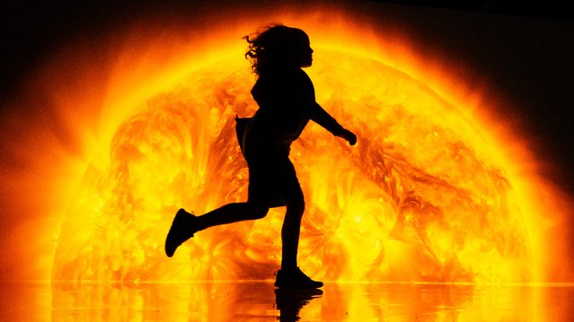 A child explores the ancestry in the stars exhibit that forms part of YOU:MATTER, after the cutting-edge experience opened at the National Science and Media Museum in Bradford, UK on Friday, April 11, 2025. (Photo by Danny Lawson/PA Images via Getty Images)