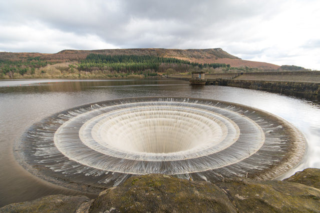 Shortlisted: Ladybower Plugs. Beautiful scenery of the Derwent area; including the reservoir plugs of the Ladybower. (Photo by Jo Emery/Historic Photographer of the Year 2020)