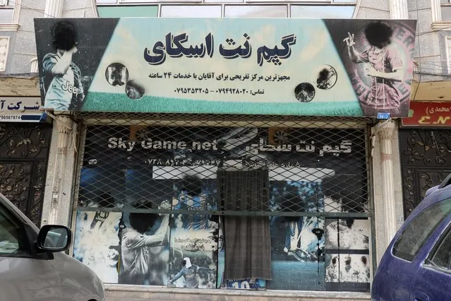 A view of Sky Game Net, after it was closed, in Herat province, western Afghanistan, Monday, April 10, 2023. The Taliban have banned families and women from restaurants with gardens or green spaces in Afghanistan's northwestern Herat province, an official said Monday. The moves followed complaints from religious scholars and members of the public about mixing of genders in such places, he said. (Photo by Omid Haqjoo/AP Photo)