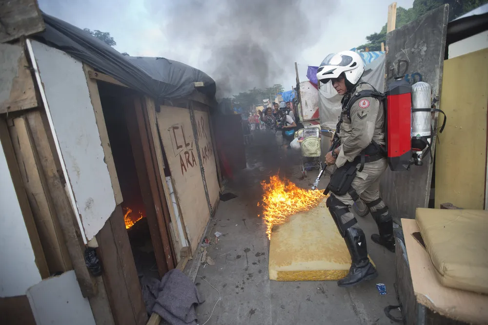 Squatters Clash with Police in Rio